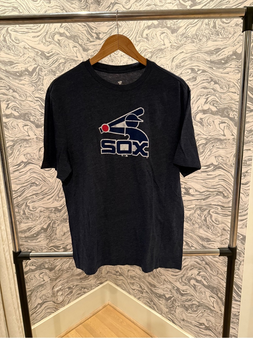 Fanatics Navy SOX Graphic Short-Sleeve Tee